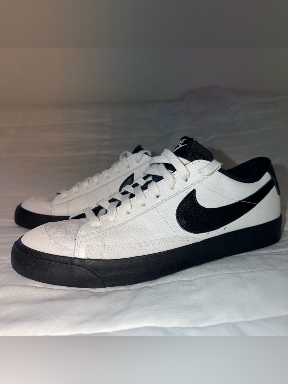Nike Blazer Low '77 Vintage By You Custom Black White Leather Mens 10.5